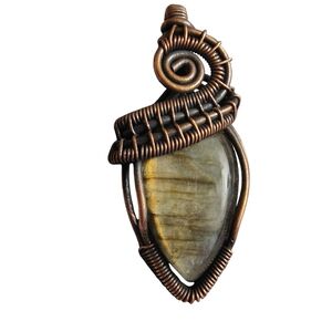 Labradorite Wire Wrapped Pendant